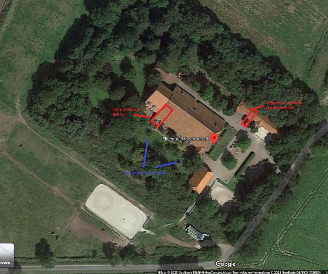 Ferienwohnung Baltrum Auf Dem Elisenhof Hagermarsch Zewnętrze zdjęcie